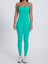 ZASUWA Female Sexy Big U Collar Backless Jumpsuit