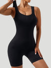 ZASUWA Female Elastic Tight U Collar Romper