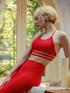 ZASUWA Female Sexy Mesh Cross Back Quick Dry Sports Bras