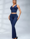 ZASUWA Female Faux Denim Quick Flare Leggings