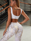 ZASUWA Female Big U Collar Backless Sports Bras