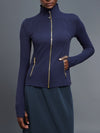 ZASUWA Female Sexy Zipper Pocket Thumbhole Jacket