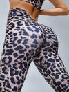 ❤ZASUWA Female Leopard Print Deep V Back Leggings