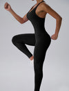 ZASUWA Female Cutout Elastic Tight Backless Jumpsuit