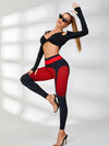 ❤ZASUWA Female Pop Style Contrast Color Unique Twist With Pads Tracksuit