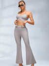 ZASUWA Female Button Cutout Cargo Style Flare Design Tracksuit