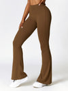 ZASUWA Female Deep V Back Scrunch Bum Flare Pants