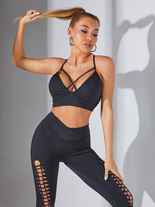 ZASUWA Female Ultimate Cross Cutout Lace-up Tracksuit