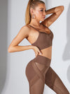 ZASUWA Female Mesh Cross Back Quick Dry Tracksuit