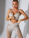 ZASUWA Female Mesh Cross Back Quick Dry Tracksuit