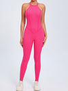 ZASUWA Female Sexy Backless Hollow Out V-shaped Waist Scrunch Bum Jumpsuit