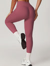 ZASUWA Female High-waisted Hip-lift Quick Dry Elastic Tight Scrunch Bum Leggings