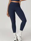 ZASUWA Female High-waisted Hip-lift Quick Dry Elastic Tight Scrunch Bum Leggings