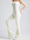 ZASUWA Female Ribbed Elastic Tight Seamless Quick-dry Jumpsuit
