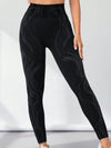 ZASUWA Female Natural Texture Seamless Scrunch Bum Leggings