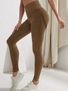 ZASUWA Female Seamless Hip-lift Scrunch Bum Elastic tight Leggings