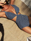 ZASUWA Female Contrast Color Backless One Piece