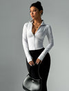 ZASUWA Female Zipper Thumbhole Long Sleeves