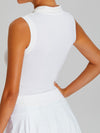 ZASUWA Female Stand Up Collar Zipper Quick Dry Tank