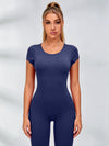 Sexy Backless U Collar Jumpsuit