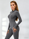 Zipper Hip-lift Jumpsuit