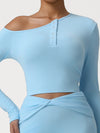 ZASUWA Female Solid Color Buttons Long Sleeves