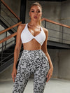 ZASUWA Female Leopard Scrunch Bum Quick-dry Leggings