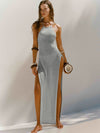 ZASUWA Female Sexy Cross Back Without Bikini Set Cover Up Dress