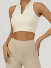 Sexy Contrast Color Hollow Out Solid Color Backless Quick Dry Tank
