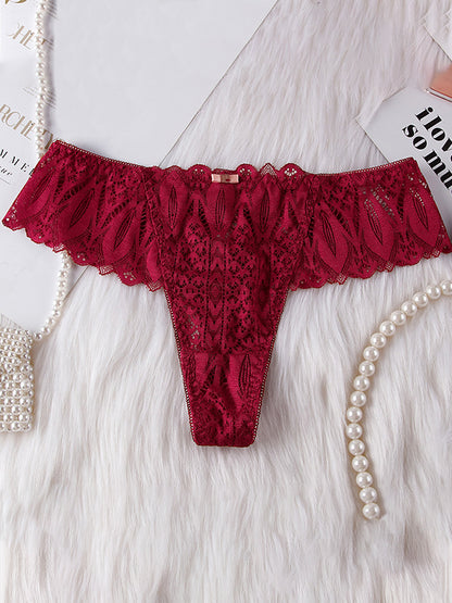 Femal Roman-Knot Lace T-back Panties