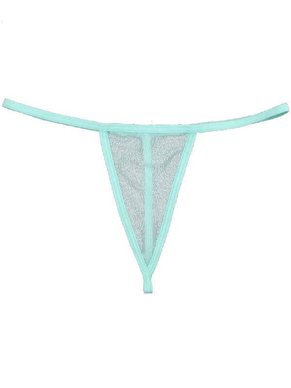 Lace Print T-back Panties