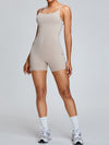 ZASUWA Female Backless U Collar Quick Dry Nude Sensation Romper