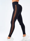 ZASUWA Female Lace-up Breathable Scrunch Bum High-waisted Leggings