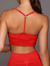 ZASUWA Female Solid Color Unique Folds Sports Bras