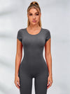 Sexy Backless U Collar Jumpsuit