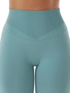 ZASUWA Female High-waisted Seamless Elastic Tight Quick Dry Hip-lift Leggings