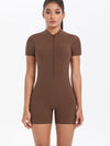 ZASUWA Female Hollow Out Backless Scrunch Bum Push Up Design Romper