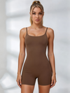 Backless U Collar Quick Dry Nude Sensation Romper
