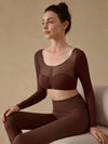 ZASUWA Female Sexy Sheer Mesh Long Sleeves