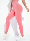 ZASUWA Female Seamless Hip-lift Scrunch Bum Elastic tight Leggings