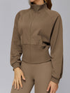 ZASUWA Female Zipper Stand Up Collar Windproof Jacket