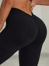 ZASUWA Female Scrunch Bum Deep V Back Leggings