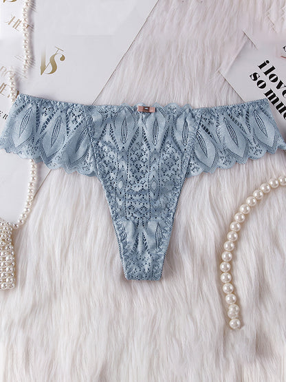 Femal Roman-Knot Lace T-back Panties