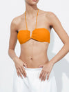 ZASUWA Female Halter Folds Backless Sports Bras