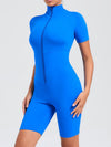 ZASUWA Female Zipper Stand Collar Jumpsuit