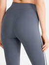 ZASUWA Female Contrast Color Stripes Zipper High-rise Leggings