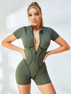❤ZASUWA Female Trendy Zipper Peach Booty Jumpsuit