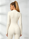 Sexy Zipper Stitch Performance Jumpsuit
