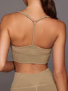 ZASUWA Female Solid Color Unique Folds Sports Bras