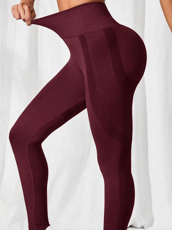 Hip-lift Seamless High-waisted Elastic tight Leggings